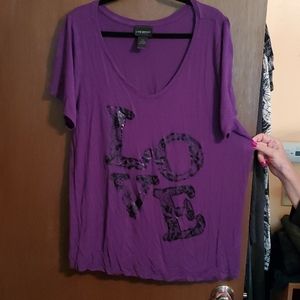 Purple t-shirt